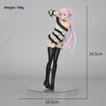 18.5cm Anime Figure - Frieren beyond Journey's End Striped Casual Wear Standing Victory Pose Model Statue Collectible Toy