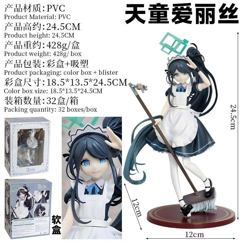 Blue Archive Figrue Tendou Arisu Alice Maid 1/7 Gsc Anime Girl Kawaii Anime Action Figures Peripheral Unique Desktop Decoration