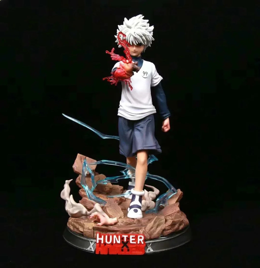 27cm Hunter×Hunter Figur Killua Zoldyck Anime Figuren Statuenmodell PVC Statue Puppensammlung Schreibtisch Dekoration Spielzeug Kinder Geschenke