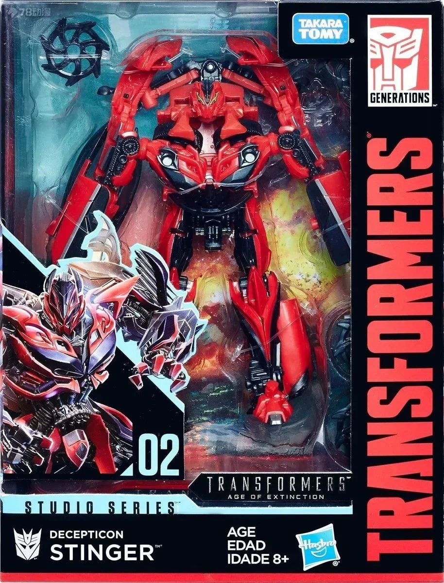 In Stock Hasbro  Studio Series Age Of Extinction SS02 Decepticon Stinger Action Figure Model Collection Toy Gift