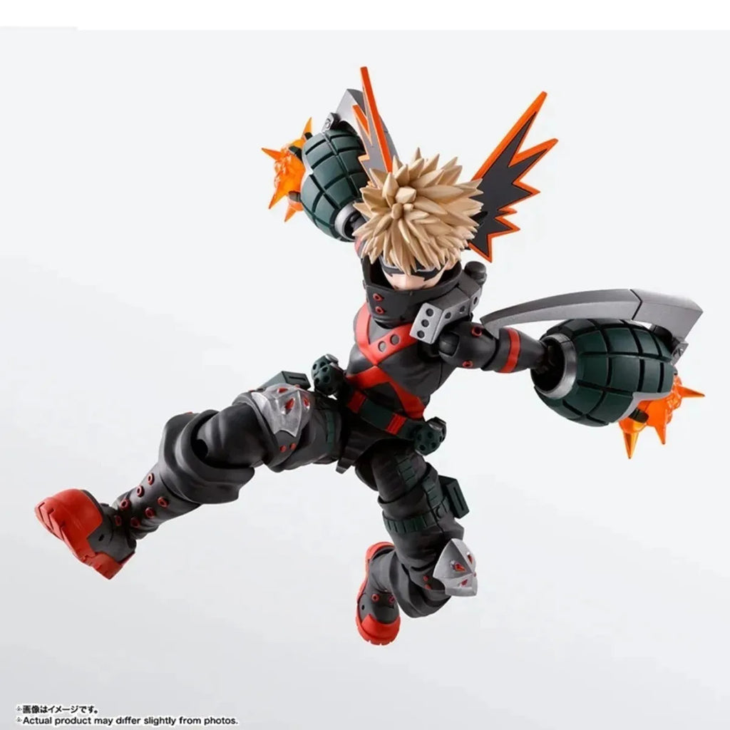 Original Bandai Genuine In Stock SHF Bakugou Katsuki My Hero Academia Anime Collection Action Figure Model Kit Gift for Boy girl