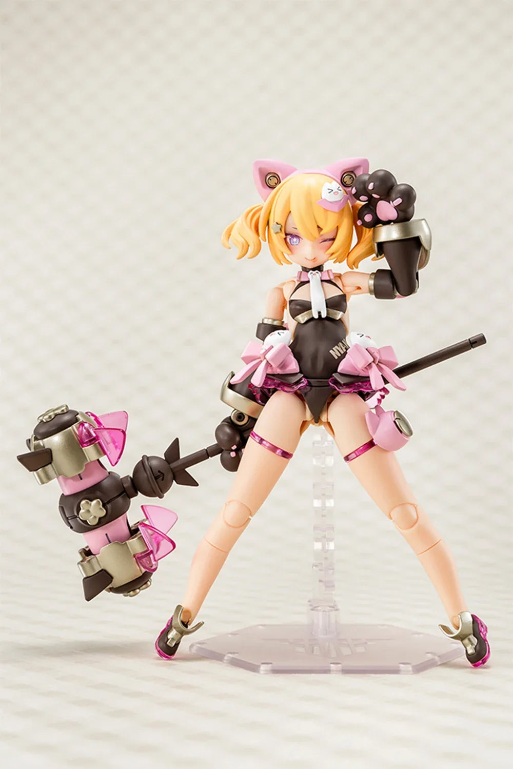Kotobukiya KP801 Puni Mofu Kuro Mao Black Cat Machine Girl Assemble Action Figureals Model
