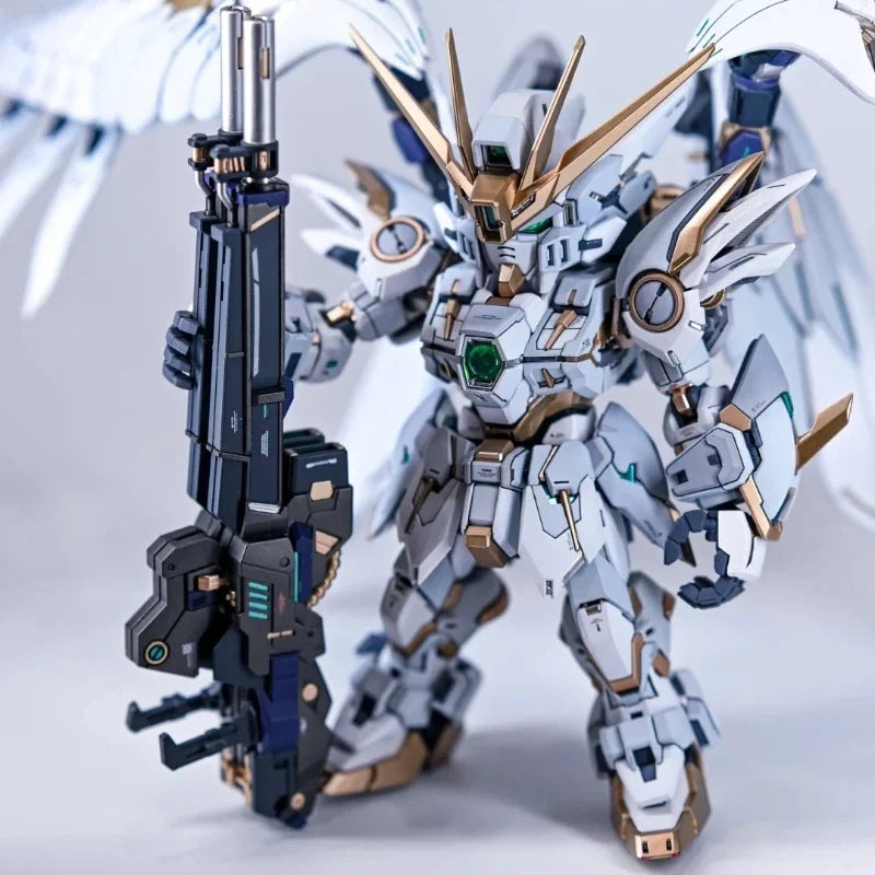New Q-Version XXXG-00W0 MGSD Wing Zero EW 1/144 Garage Kit Anime Peripheral Action Figure Assembly Toy Desktop Ornament Boy Gift