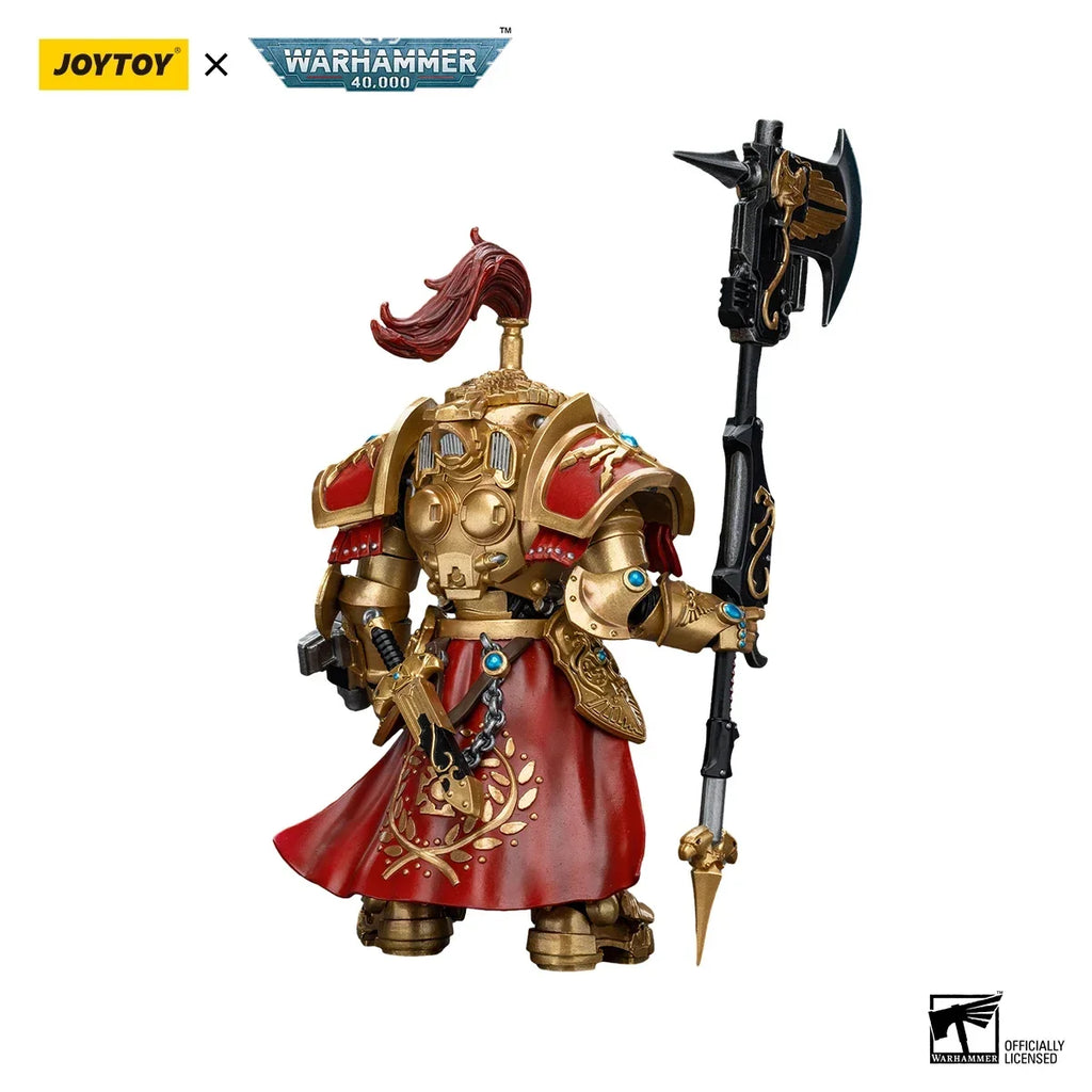 【In stock】JOYTOY Warhammer 40k 1/18 Action Figures 14cm Adeptus Custodes Allarus Custodian with Castellan Axe