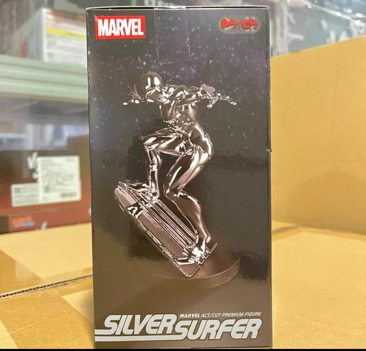 In Stock Genuine Sega Act/Cut Silver Surfer  Anime Figure  Model Ornament Boys Toys Collections Kids Birthday Gift