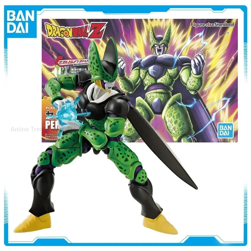In Stock Bandai Original  Dragon Ball Z SHF Model Kit Perfect Cell Anime Action Figure Toys Hoilday Gifts Doll Collection WY