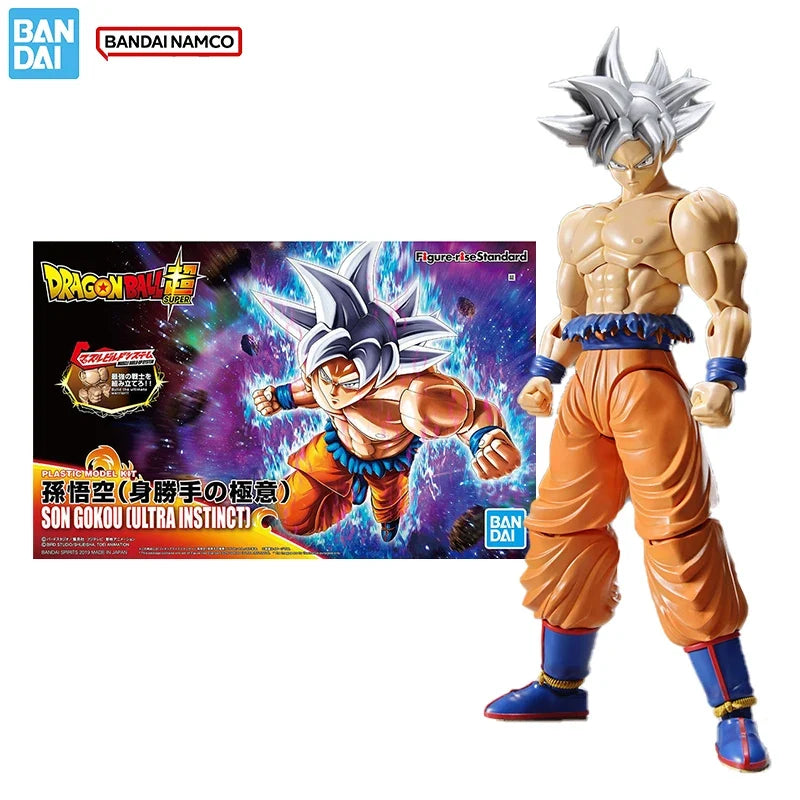 Bandai Original Genuine Dragon Ball Model Kit Figure-rise Standard Son Gokou Ultra Instinct Collection Action Figure Model Toys