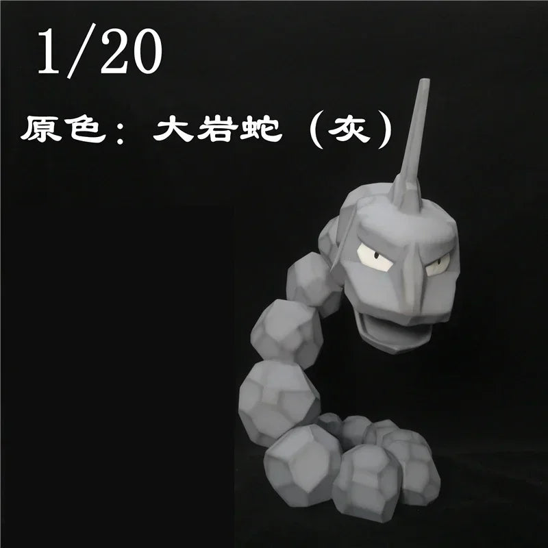 Anime Pokemon 1/20 Scale Onix Steelix Action Figures Gk Figurine Pokemon #095 #208 Collectible Model Room Decoration Novel Gift