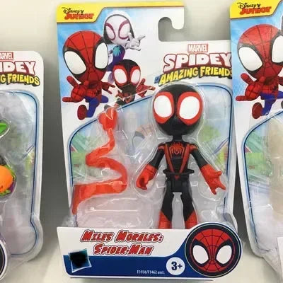 Superhero Adventures Spider-Man Spidey Man and His Magical Friends Q Version Action Figure Collectable Model Toy Gift