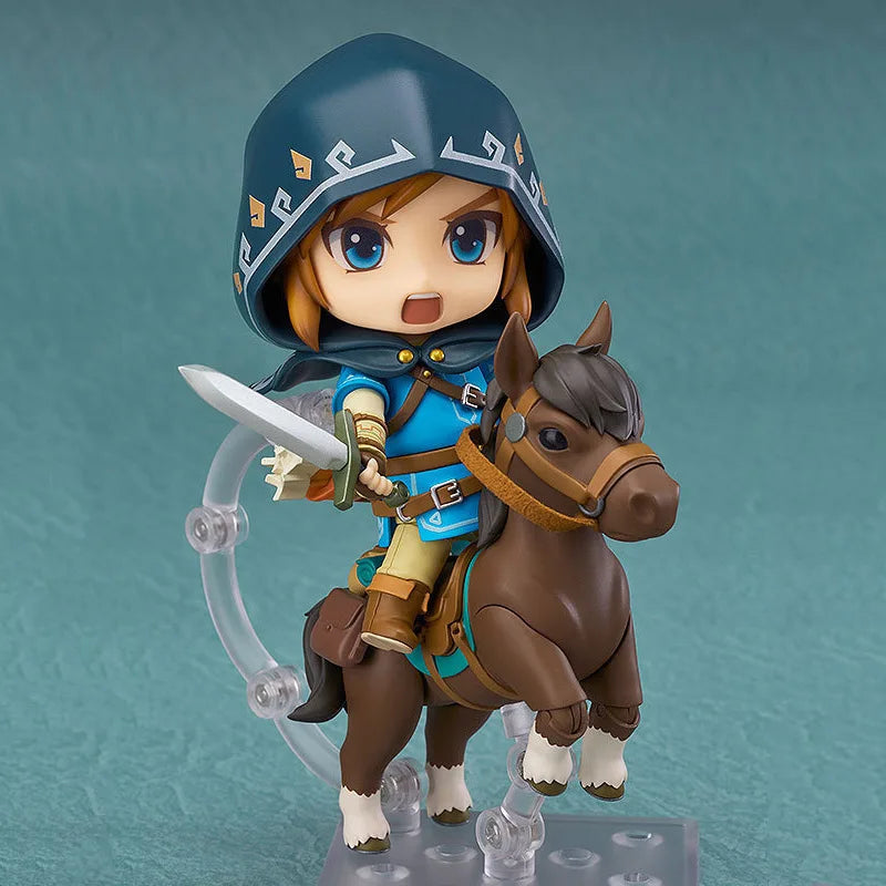 In Stock  The Legend of Zelda:Breath of The Wild Zelda Action Figure #733-DX Link Anime Figure PVC Collection Model Doll Toys