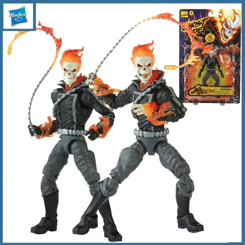 Hasbro Original Marvel Legends Ghost Rider Johnny Blaze Comic Edition Actionfigur Spielzeug für Jungen Mädchen Geschenk Sammlermodell