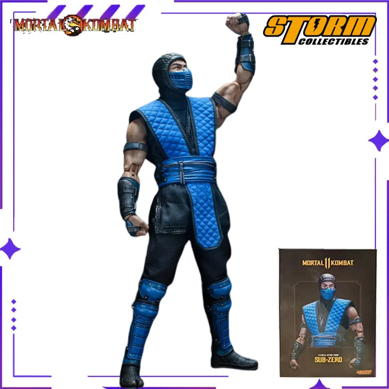 Authentic Storm Toys Original 1/6 Mortal Kombat Sub Zero Absolute Zero Ninja DCMK10 Game Mobile Doll Model Toy Gift Collection