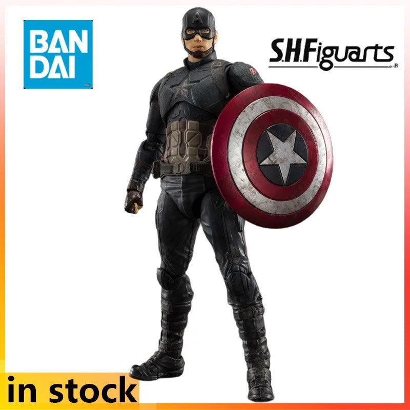 Authentic Bandai Original SHF Handsome Mobile Doll Iron Spider Man Armor 85 Anime Action Figure Model Toys Model Gifts for Boys