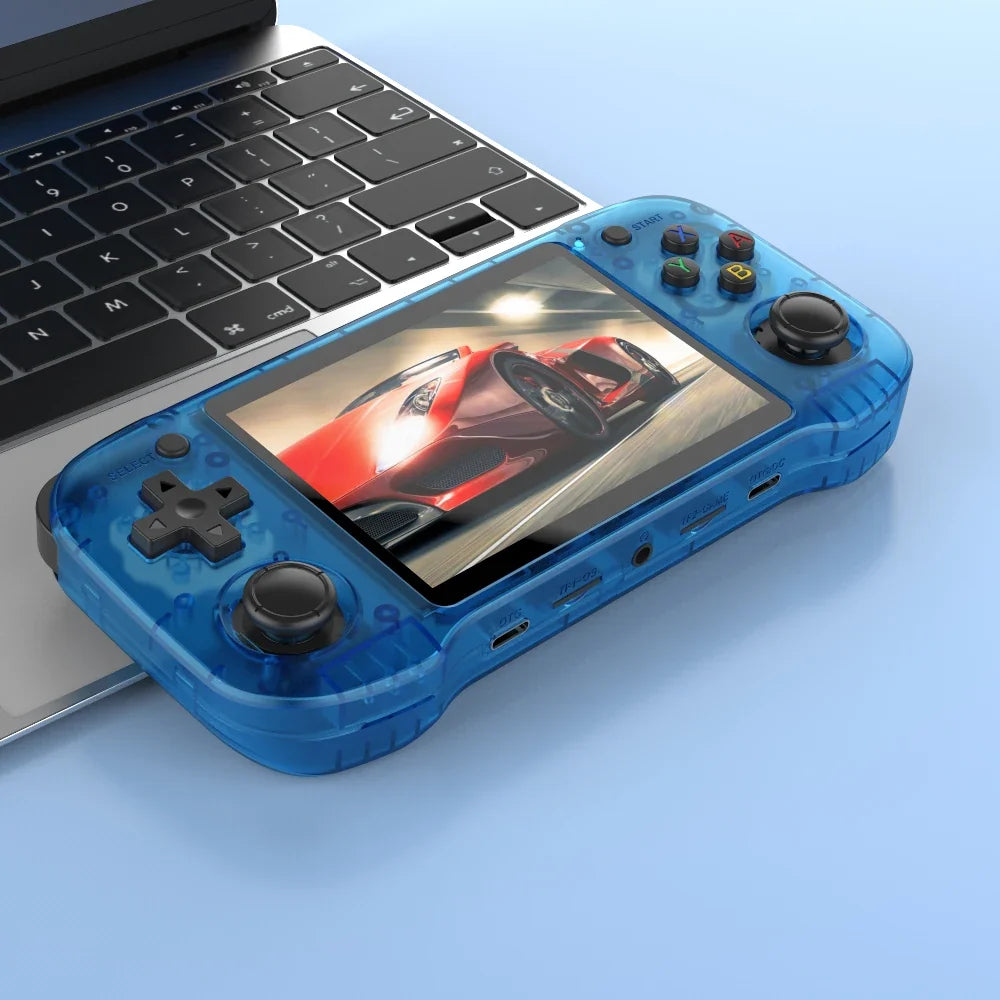 R46H Pink Retro Handheld Console Arkos System Open-Source 20000+ Classic Game 4.2 inch 1024*768 IPS Portable Player Consola NEW