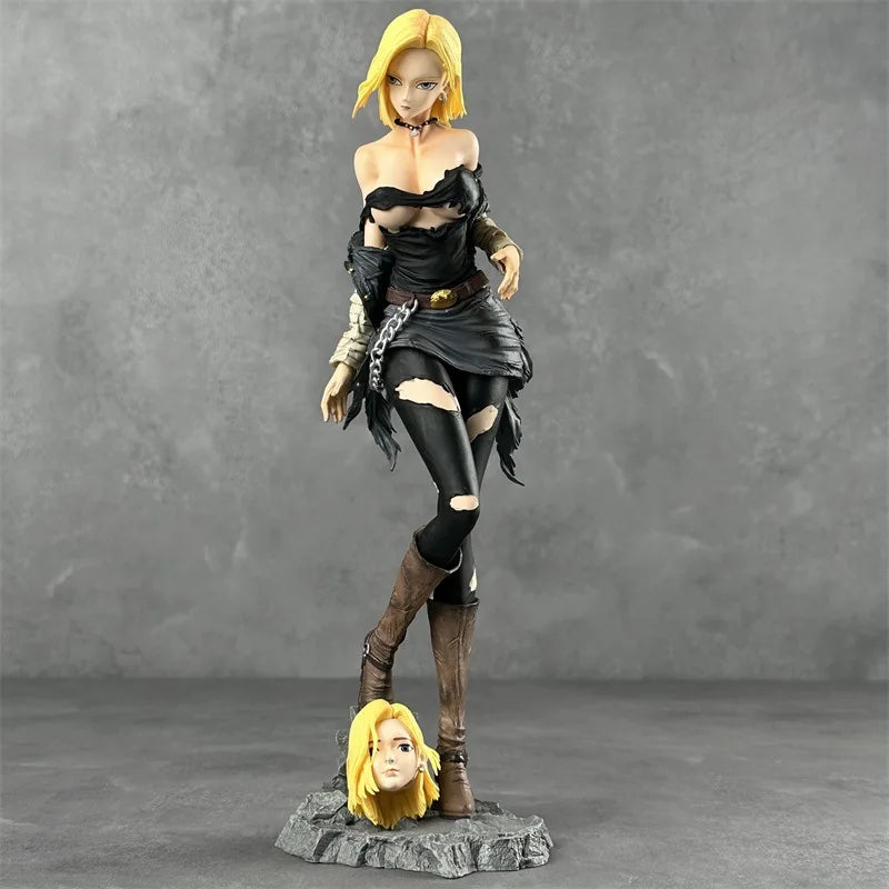 30cm Anime Dragon Ball Z Figures Android 18 Figure Doll Action Pvc Collection Hero Belief X Hunter Fan Decor Children Gifts Toy