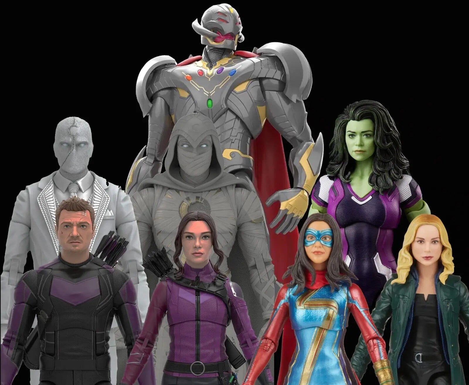 Marvel Legends Moon Knight Mr.Knight She-Hulk MS Marvel  Ultron BAF Wave 6" Loose Action Figure