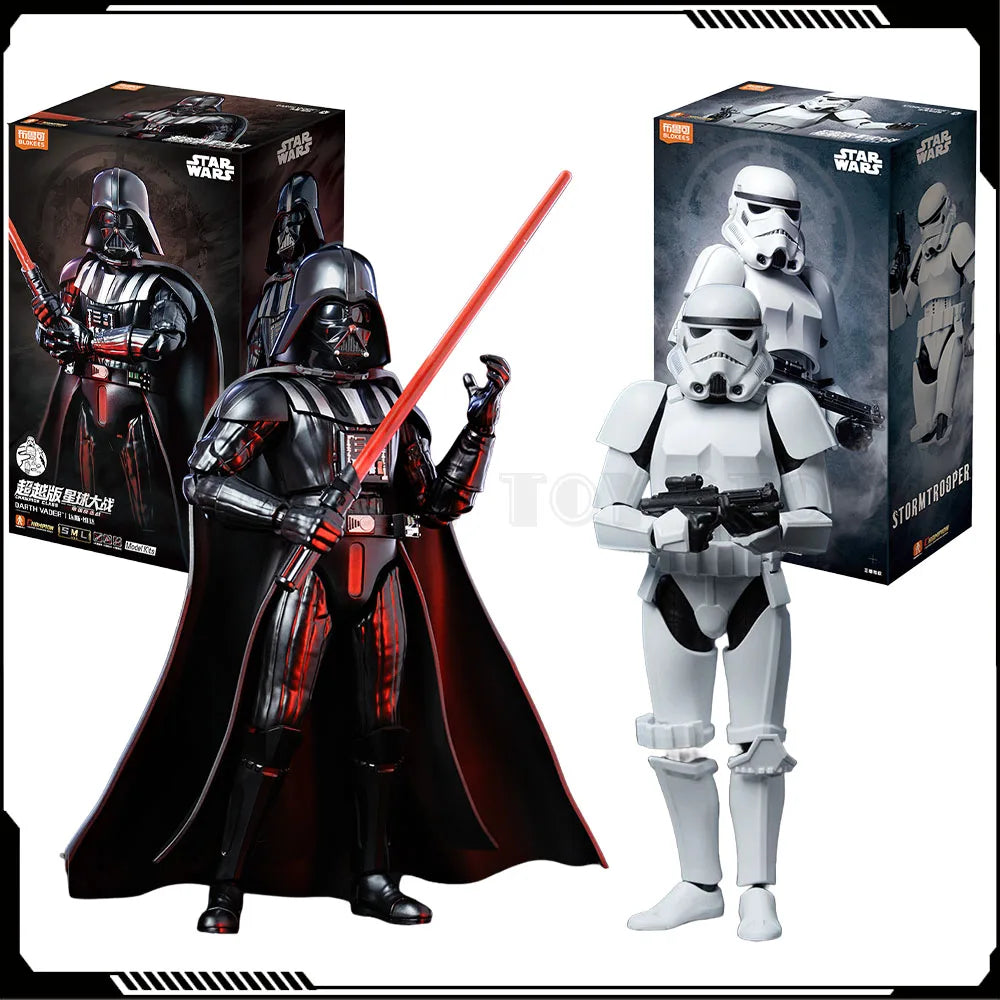 Original Blokees Star Wars Anime Figure Darth Vader Imperial Stormtrooper‌ Action Figure Beyond Version Model Collect Toys Gifts