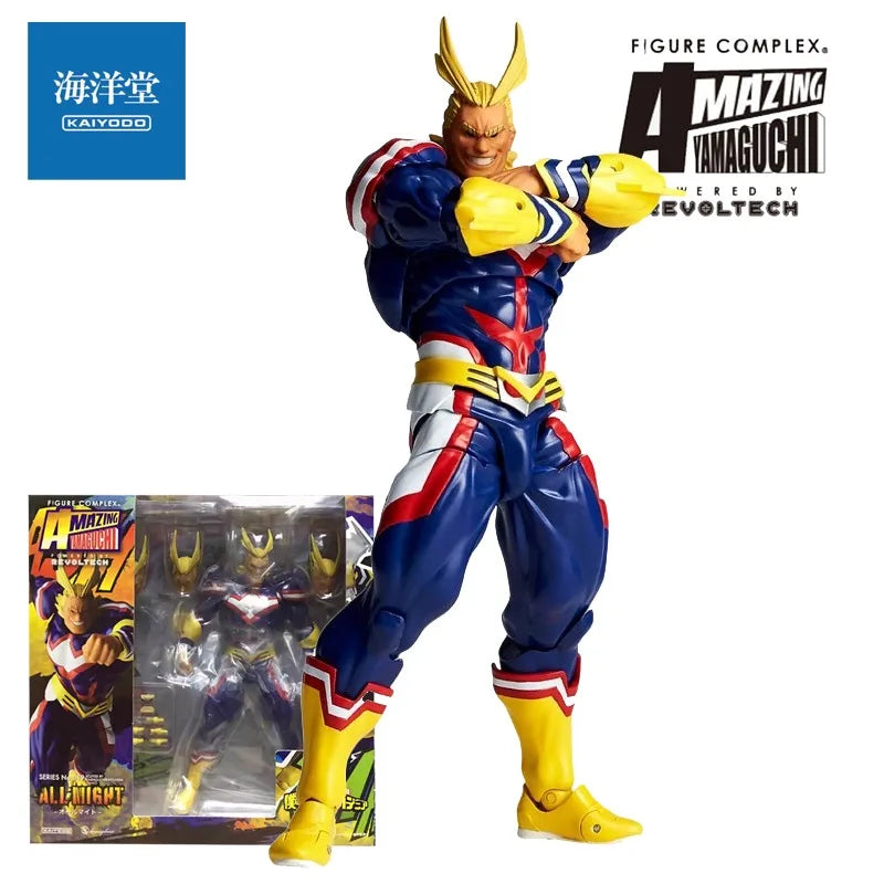 KAIYODO Genuine Amazing Yamaguchi Series My Hero Academy Midoriya Izuku，All Might Finished Product Movable Model As A Gift