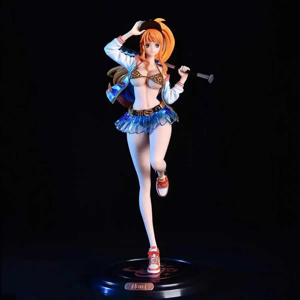 Nami Anime Figure Thief Cat Nami Figurine Pvc Statue Model Dolls Collectible Room Ornament Children Toys Gifts