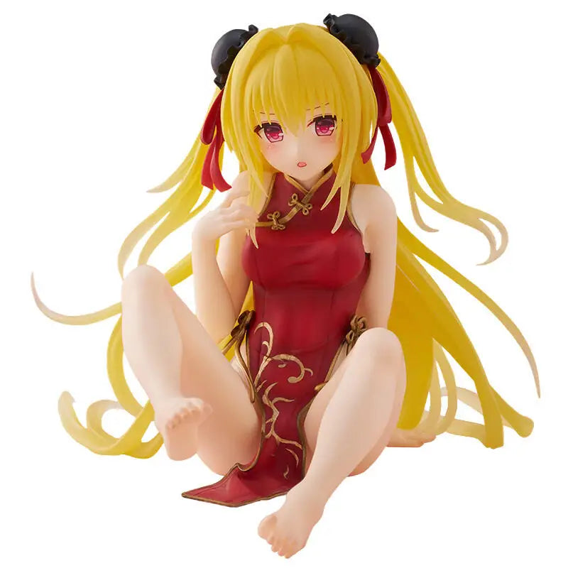 Genuine Taito To Love-Ru Darkness Desktop Cute Golden Darkness China Dress Ver In Stock Original Anime Figure Model Toys Gift