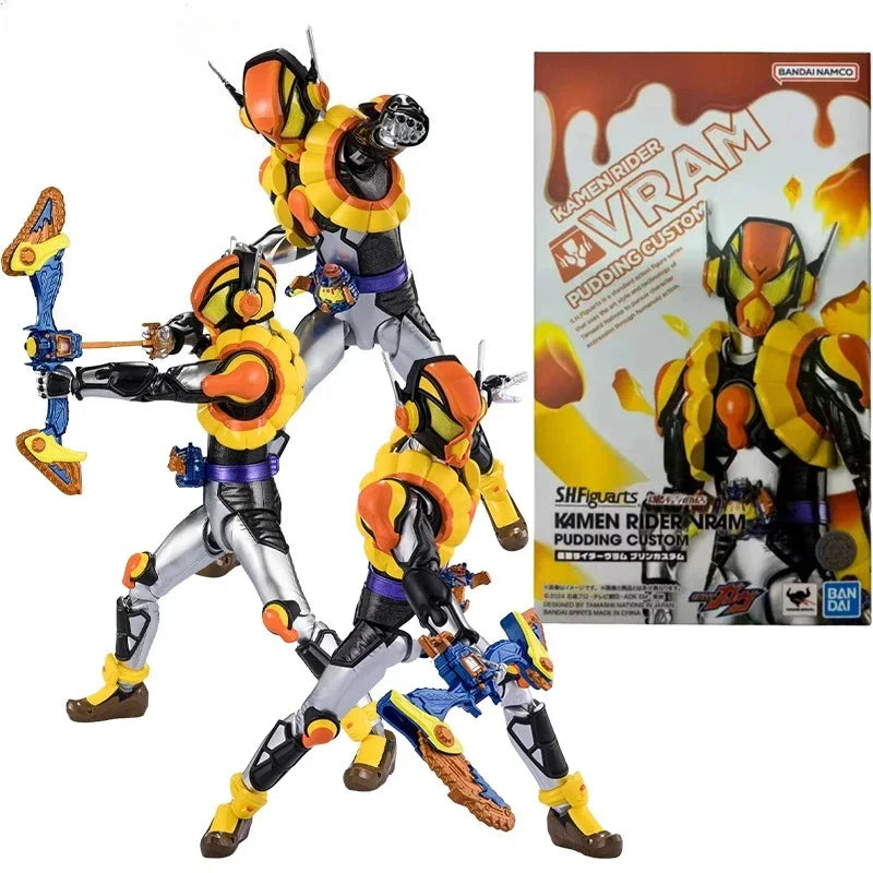 1PC   Genuine S.H.Figuarts  GAVV Anime Figure Vram Pudding Custom Action Toys  Christmas Gift Collectible Model