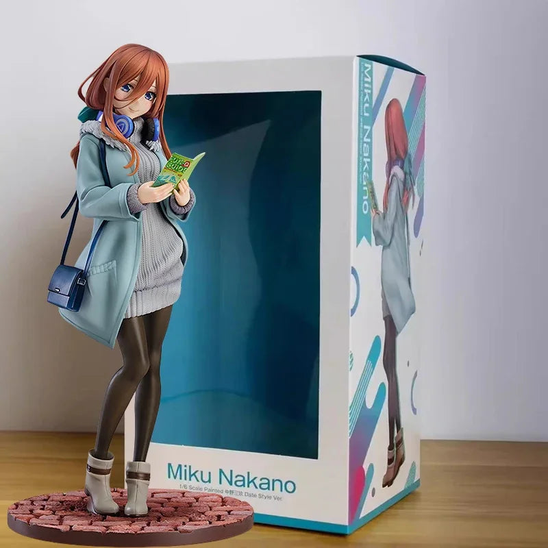 26cm The Quintessential Quintuplets Anime Girl Figure Miku Nakano Action Figure Nino Nakano Figurine Adult Model Doll Toys Gifts