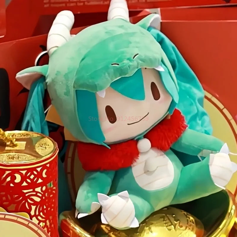 40cm In Stock Hatsune Miku Fufu  Sega Fuwa Puchi Lltatsu 2024 Kawaii Doll Original Anime Figure Model Collectible Toys
