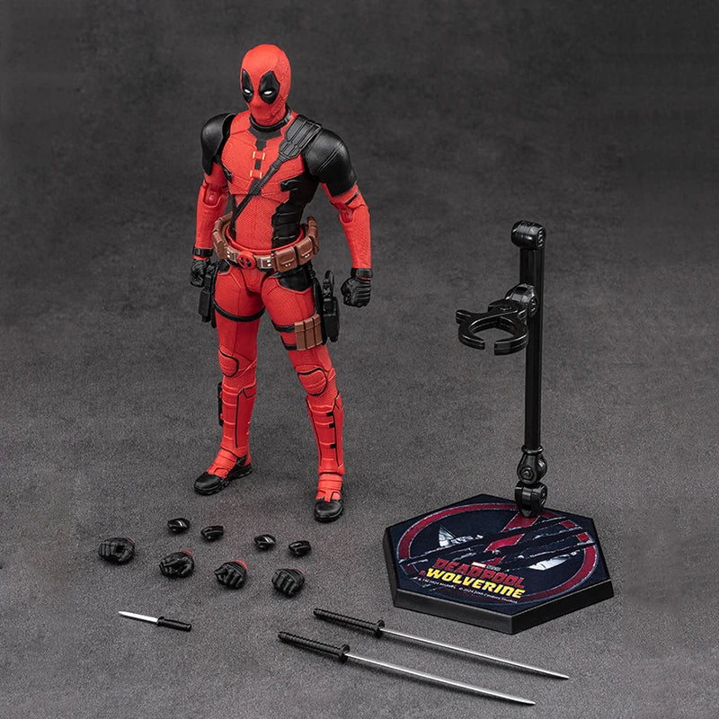 New ZD Toys Deadpool & Wolverine Model 7in 1/10 Action Figures Wolverine Deadpool Model Marvel Superheroes Collection Model Gift