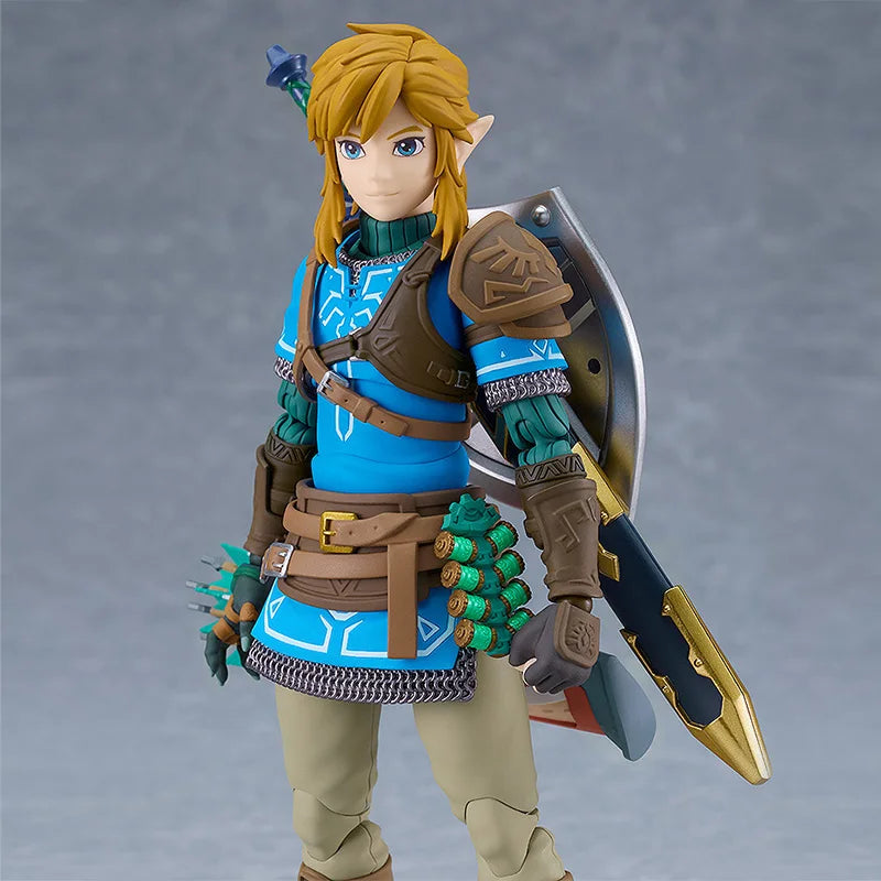 Original GOODSMILE Figma 626-DX Link Tears of the Kingdom ver DX Edition Anime Action Figure Assembly Model Ornaments Collection