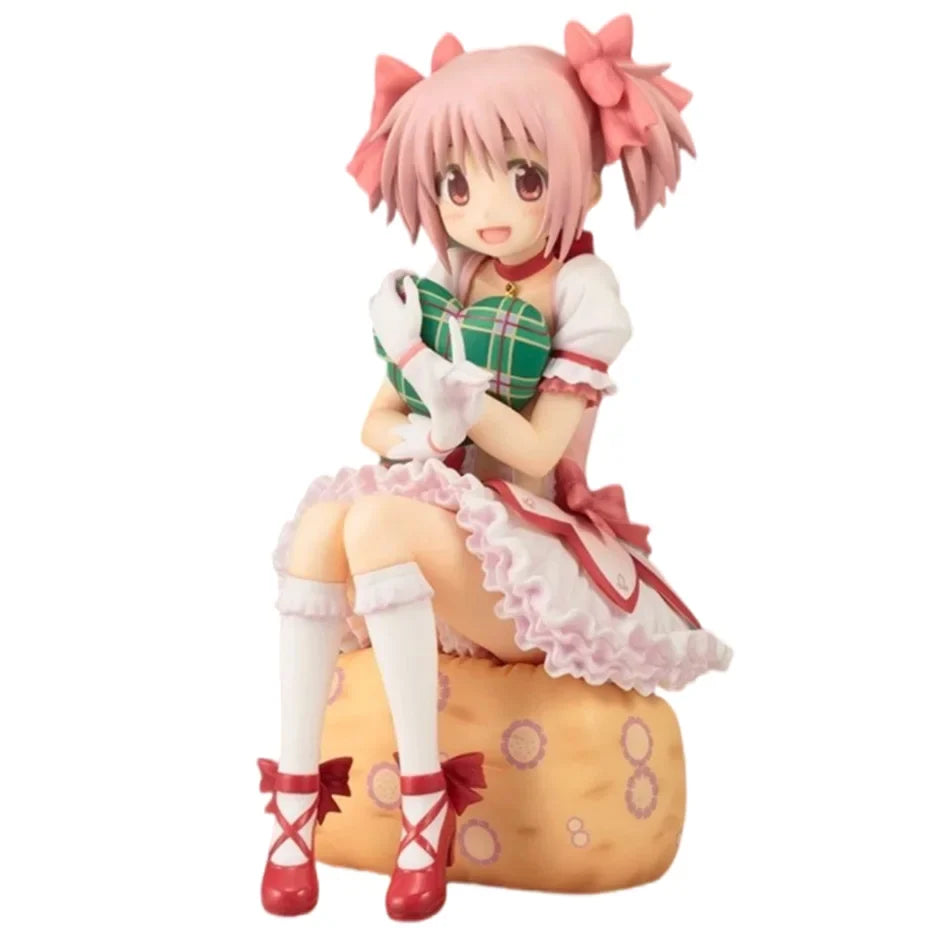 14CM Puella Magi Madoka Magica Aniem Figure Kaname Madoka Magic Girl PVC Decor Action Figures Model Anime Cartoon Model Toy Gift