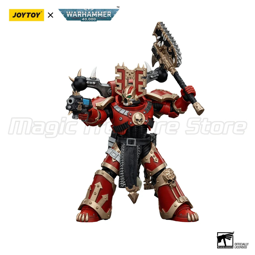 【MT】JOYTOY 1/18 Action Figure Warhammer 40K World Eaters Khorne Berzerker 7PCS Anime Toys Model