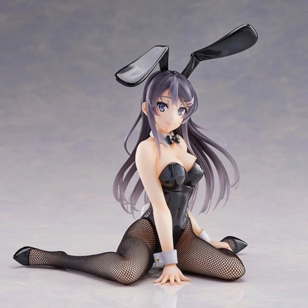In Stock TAITO Original Genuine Seishun Buta Yarou Wa Odekake Sister No Yume O Minai Sakurajima Mai Bunny Ver 15cm Model Figures