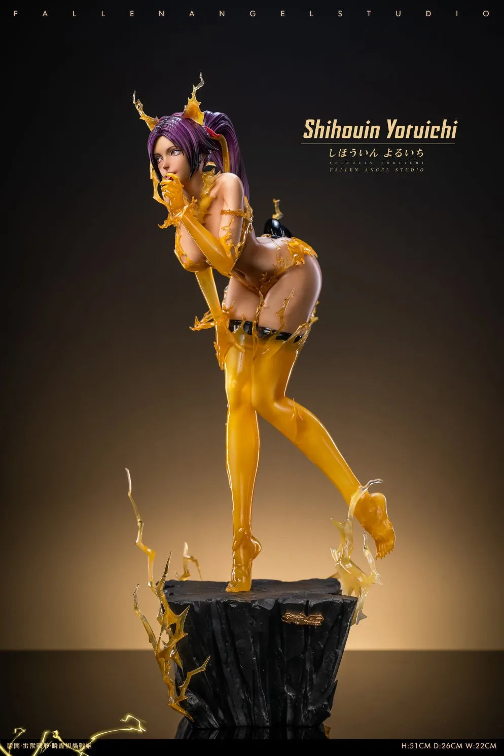 1/4 Fa Studio Bleach Fallen Angel Shihouin Yoruichi Anime Action Figure Collectible Garage Kit Model Statue Toys Gift