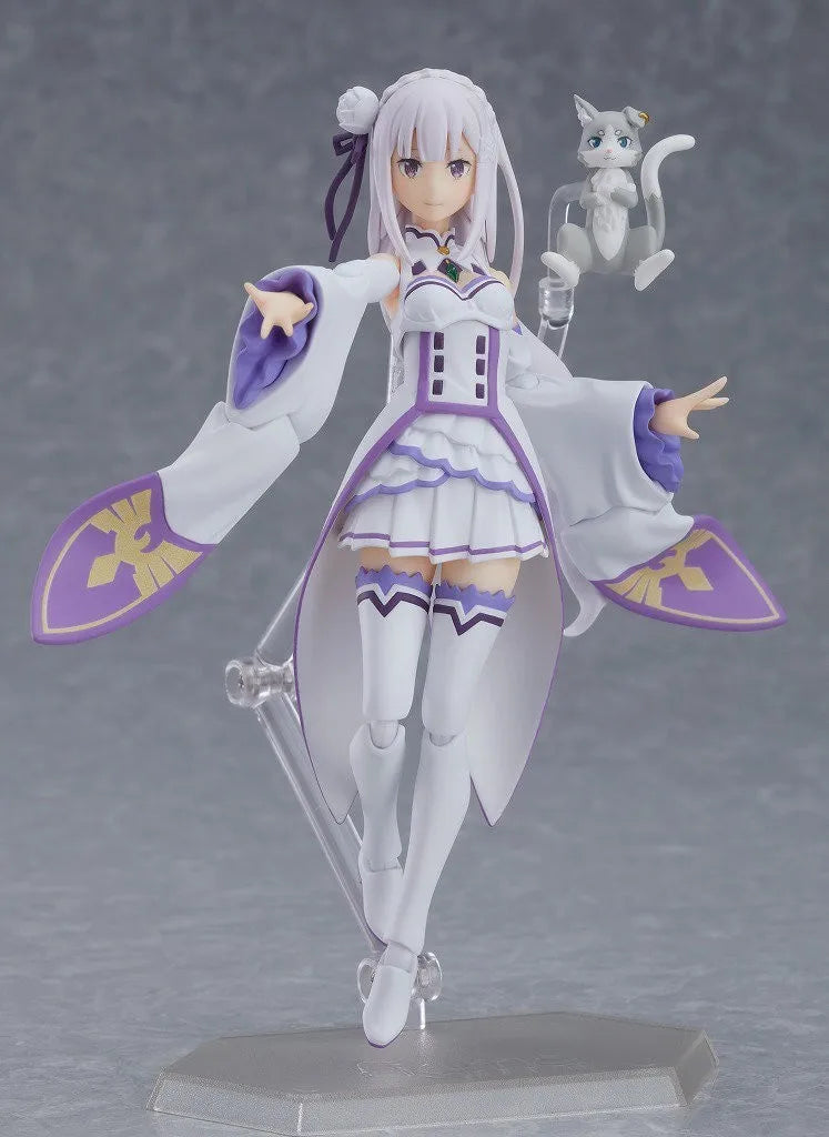 【In Stock】Original Max Factory Figma#419 Re: ZERO - Starting Life in Another World - Emilia Anime Action Figure Model Ornaments