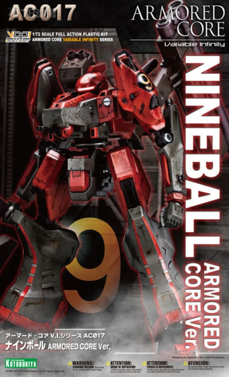 Kotobukiya AC-017 Nineball ARMORED CORE Ver. Action Figures Model Kit Toys for Boys Gifts for Boys Original Box Collection