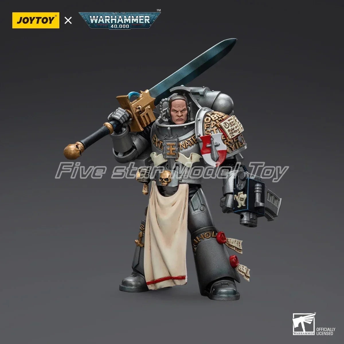 【SF】JOYTOY 1/18 Action Figures  Warhammer 40K Grey Knights Strike Squad Justicar  Model Toys Gifts Collection
