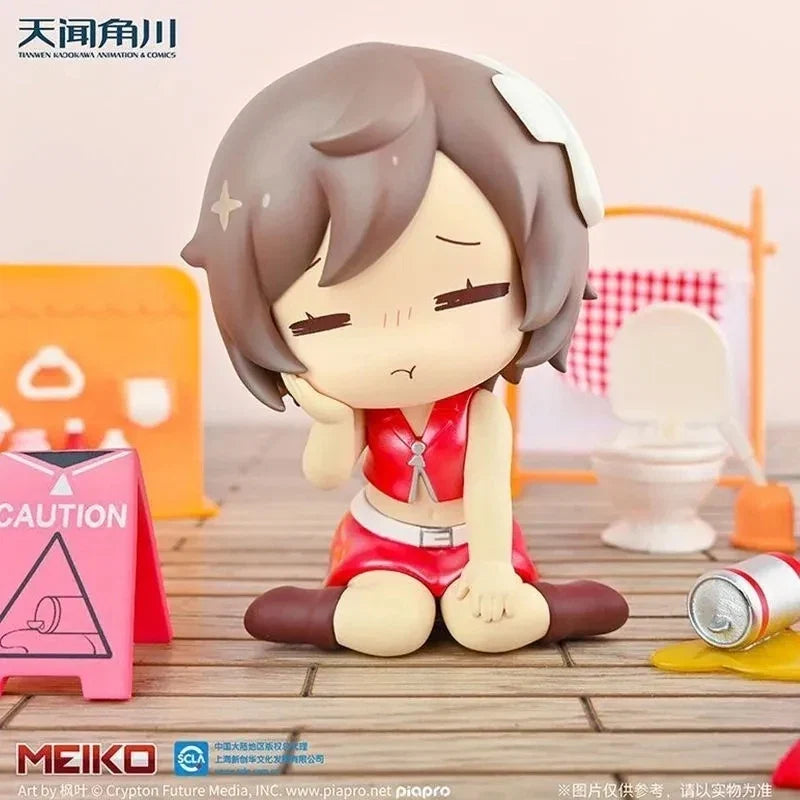 Hatsune Miku Animation Game Peripheral Toys Fall Over Q-Version Anime Figures Action Model Collection Kaito Meiko Lin Len Luka