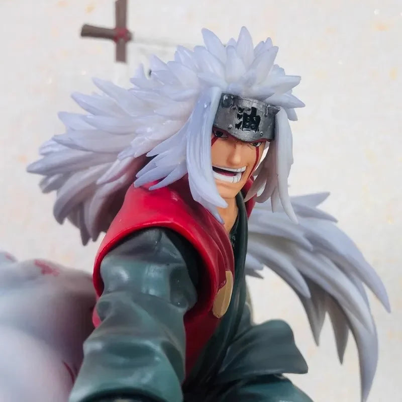 40cm Naruto Anime Figure Uzumaki Naruto Jiraiya Namikaze Minato statue Action Figure collect Pvc Model Doll Childrens Gift Toys