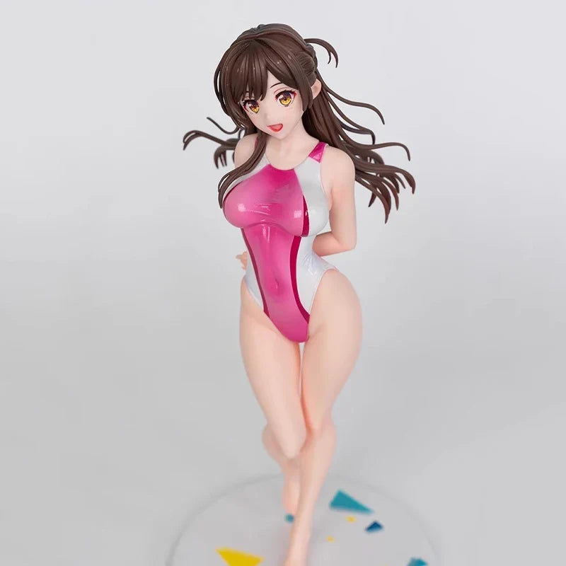 25cm Rent-A-Girlfriend Sexy Anime Figure Chizuru Mizuhara Swimwear Action Figure Chizuru Ichinose Figurine Model Doll Toys Gift