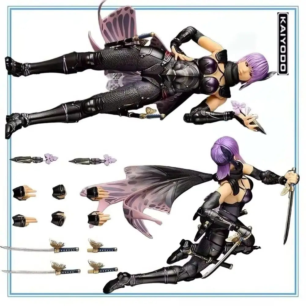100% Original Kaiyodo Amazing Yamaguchi Revoltech (NR067) Ninja Gaiden 3: Razor's Edge Ayane Action Figure Collection Series