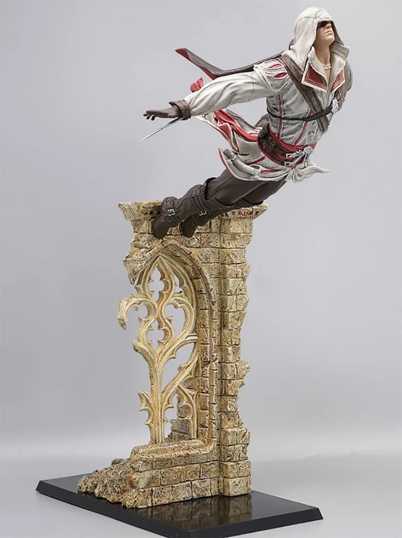 Original Genuine  Ezio Auditore da Firenze Leap of faith Handmade Statue Ornaments Collection Fan Gifts