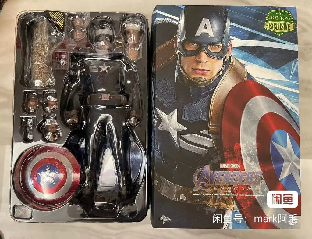 Marvel Avengers 4 Authentic Captain America Undercover Suit Action Figure Handmade Collection Toy Ht MMS607 Ornament