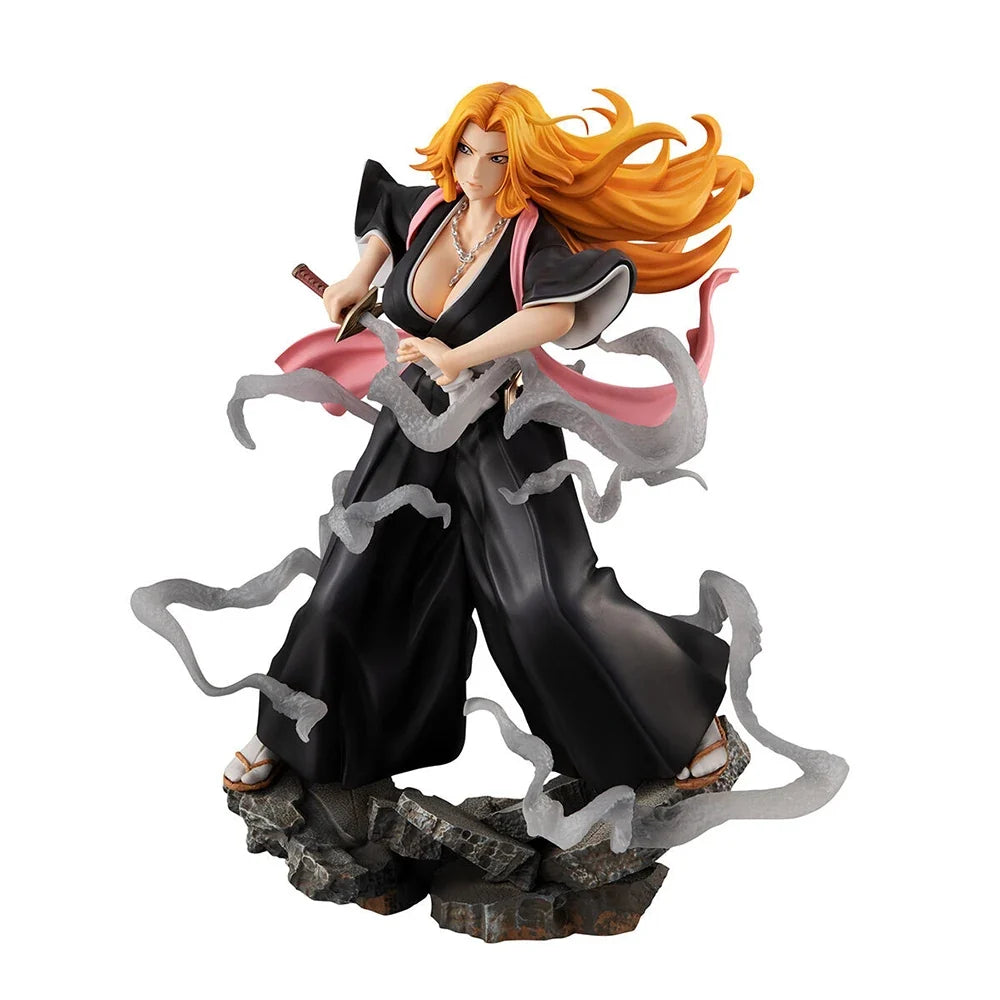 100% Original in Stock MegaHouse G.E.M. Bleach Matsumoto Rangiku Arrancar Hen Anime Figure Collection Series Garage Kit