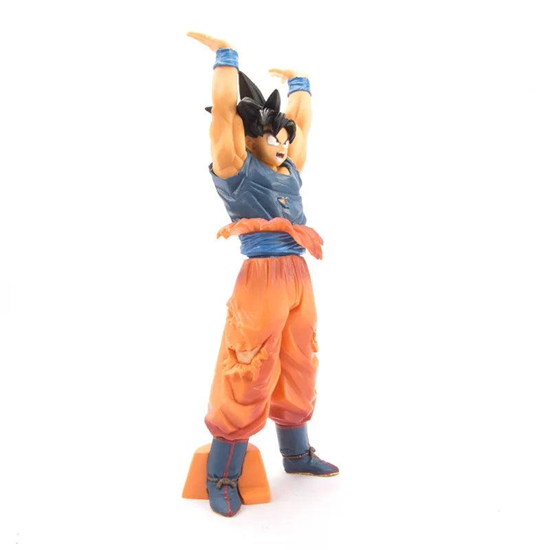 25cm Dragon Ball Dragon Ball Budokai Two-color Super Spirit Battle-damaged Goku Action Figure Collection Model Toy