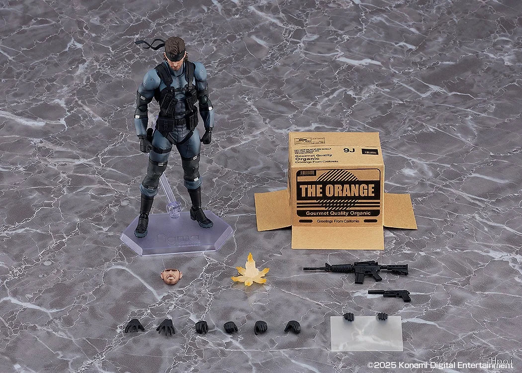 【In stock】original Max Factory GSC Figma 645 Metal Gear Solid 2 Sons of Liberty Solid Snake Anime Figure Toys Gifts