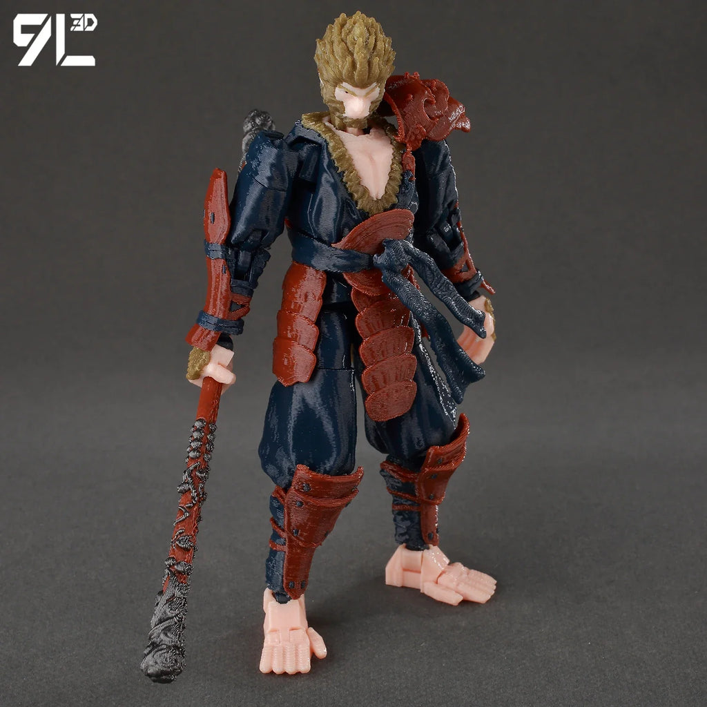 9L3D Lucky13 Figure Dummy13 T13 Anime Action Wukong Cloud Ride Model Black Myth Inspired Flying Stand Decor Desk Collection Toys