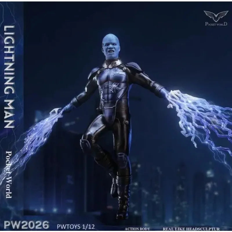 PWTOYS Original 1/12 Mobile Doll Soldier Handheld Model Series Lightning Man Anime Action Figure Model Toys Model Gifts for Boys
