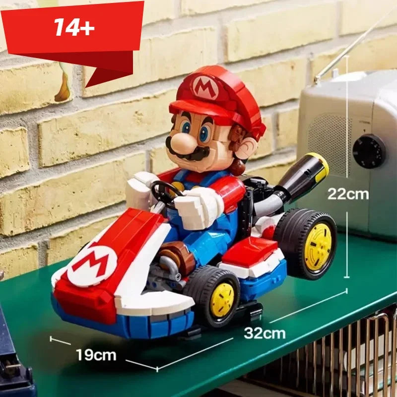 2025 New 72037 Standard Kart Classic Game Racing Car Model Building Blocks City Car Assembly Bricks Toy for Kids Adult gifts