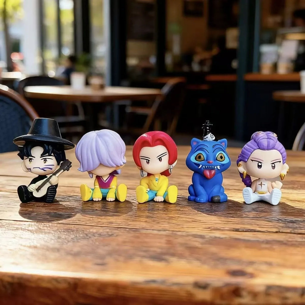 10pcs/Set Kpop Demon Hunters Figure Toy Cartoon Rumi/Mira/Zoey Action Figure PVC Desktop Decoration Model Doll Toy Christma Gift