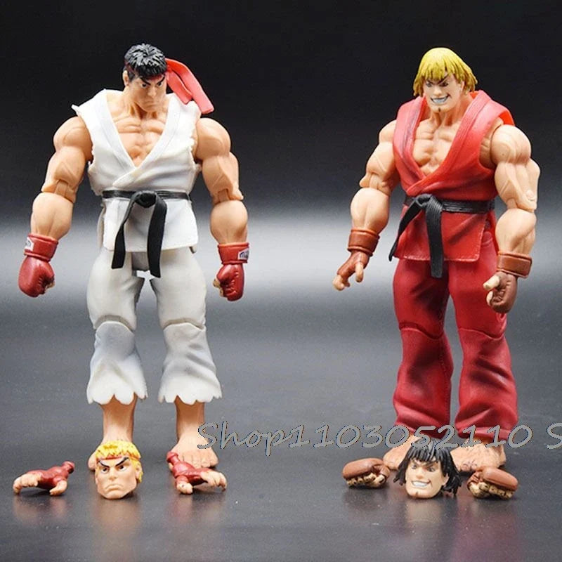 NECA Ken Ryu Figure Chun Li Hoshi Akuma Chunli Gouki Guile Action Figure Toy Doll Gift Movable Decoration Birthday Gifts